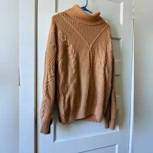 Davi & Dani 1XL Peach Turtleneck pullover